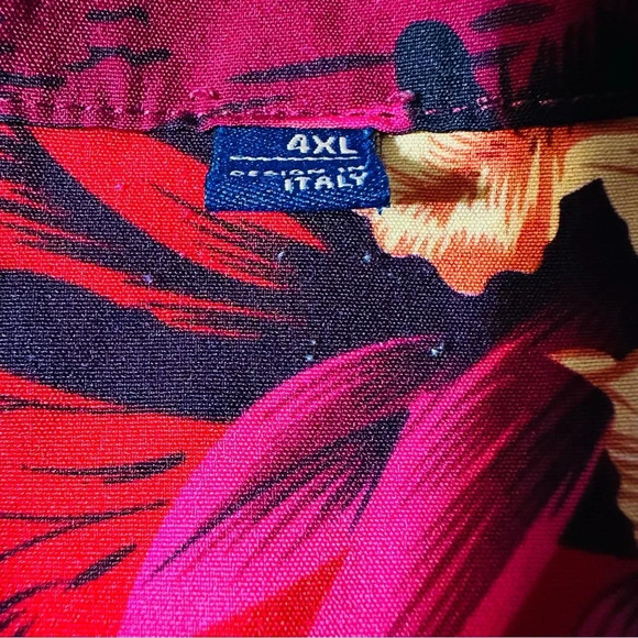 Design in Italy men's size 4XL Hawaiian button down shirt - Picture 5 of 5